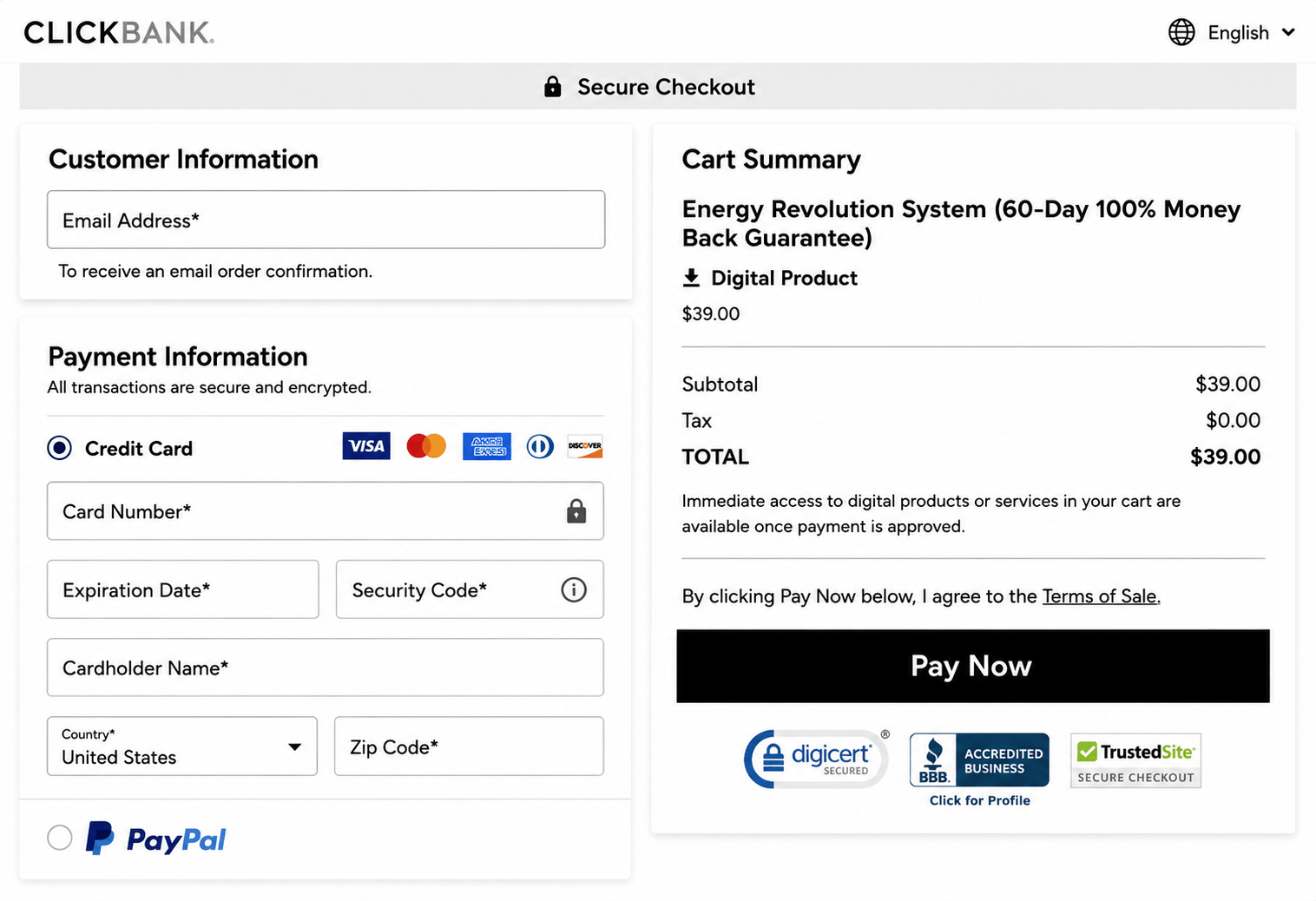 EnergyRevolutionSystem pay